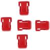 5Pcs Battery Mount Holder Stand Rack Battery Accessories Fit for Milwaukee M18 18VRed