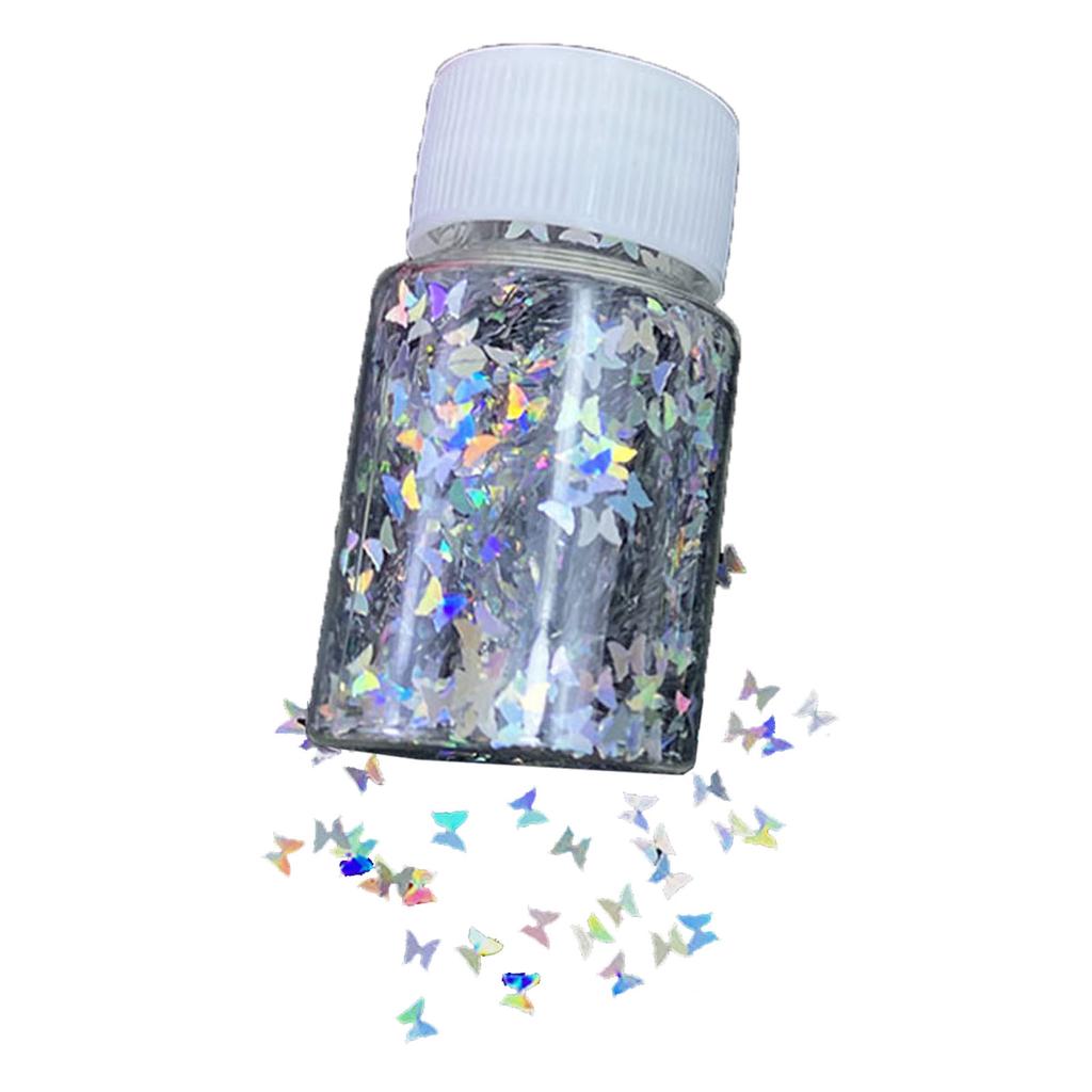 Laser Nail Glitter Holographic Nail Sequins Resin Mold Fillers Pailfor Nail Art Decor Face Body Nail Decals DIY Crafting