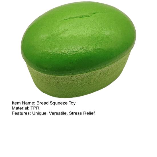 Bread Squeeze Toy Slow Rising Cheesecake Stress Relief Toy Soft Decompression Toy with Matcha Flavor Safe Fidget Toy