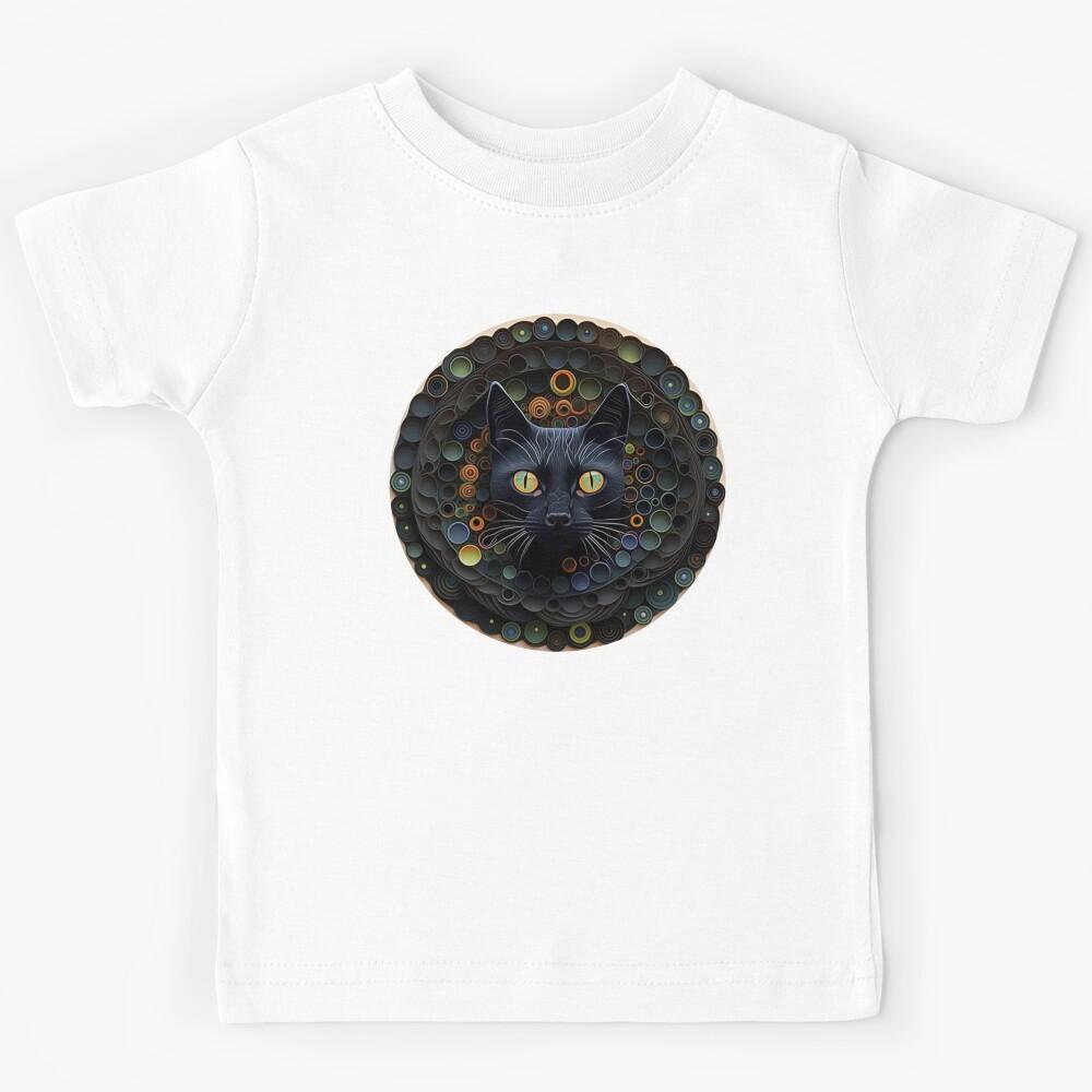 Cat Noir #1639 | Black Cat Kids T-Shirt 140