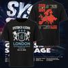T-shirt Vintage System Of A Down Londra Inghilterra 2026 Unisex Unisex Estiva 100% Cotone Abbigliamento Top Manica Corta Oversize Streetwear