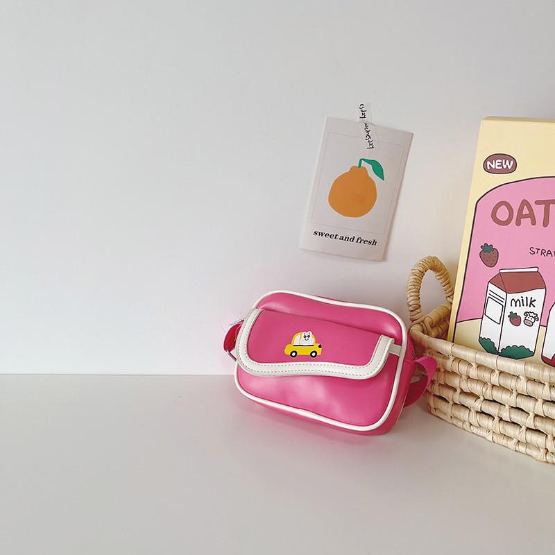 Adorable Cartoon Car Mini Crossbody Bag For Kids Stylish Colorful Shoulder Purse For Boys And Girls