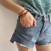 Beaded bracelet Bohemian rad ethnic style niche women's woven rope wearing stack retro beauty bracelet jewelry accessories