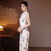 1011 Spring and Summer New Elegant Temperament Girls Daily Cheongsam Retro Republic of China Style Young Slim New Chinese Style