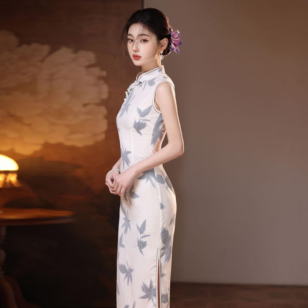 1011 Spring and Summer New Elegant Temperament Girls Daily Cheongsam Retro Republic of China Style Young Slim New Chinese Style