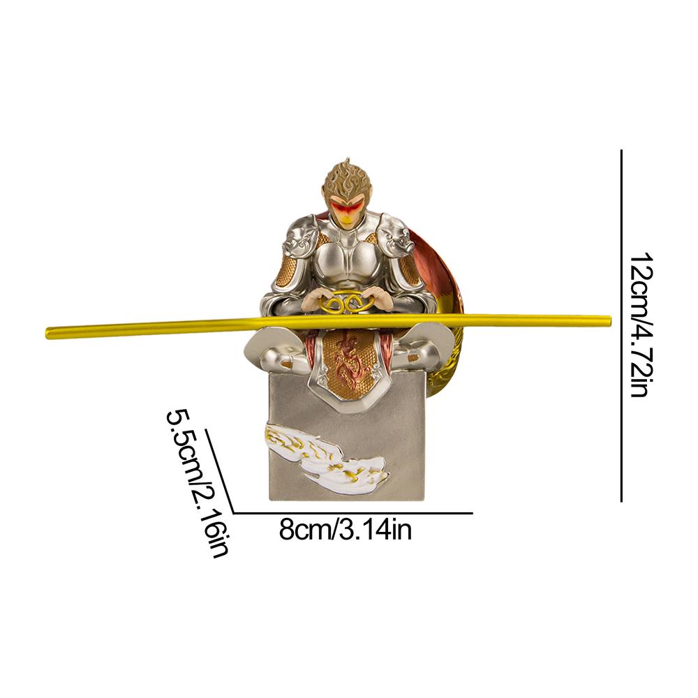 Schwarzer Mythos: Wukong-Statuen für die Wohndekoration: Realistische, moderne Affenstatue, lustige Figur, Dekoration für Zuhause