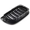 1 para przedni grill nerkowy samochodu czarny błyszczący podwójna listwa maskownica do BMW serii 3 E46 2002-2005 kratka wyścigowa wymiana samochodu