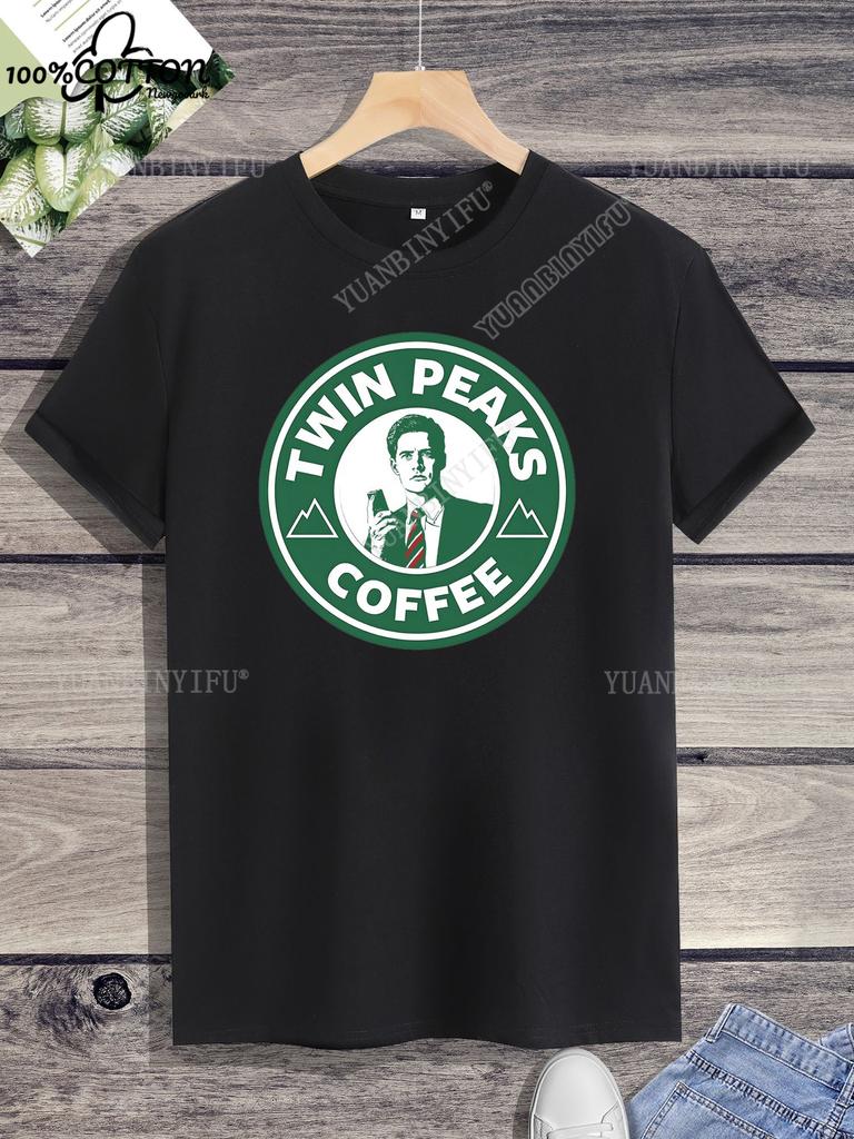 Leisure Classic Film TWIN PEAKS Printed Cotton T-shirt Top Unisex Short Sleeve Short-sleev O-neck Streetwear S-6XL