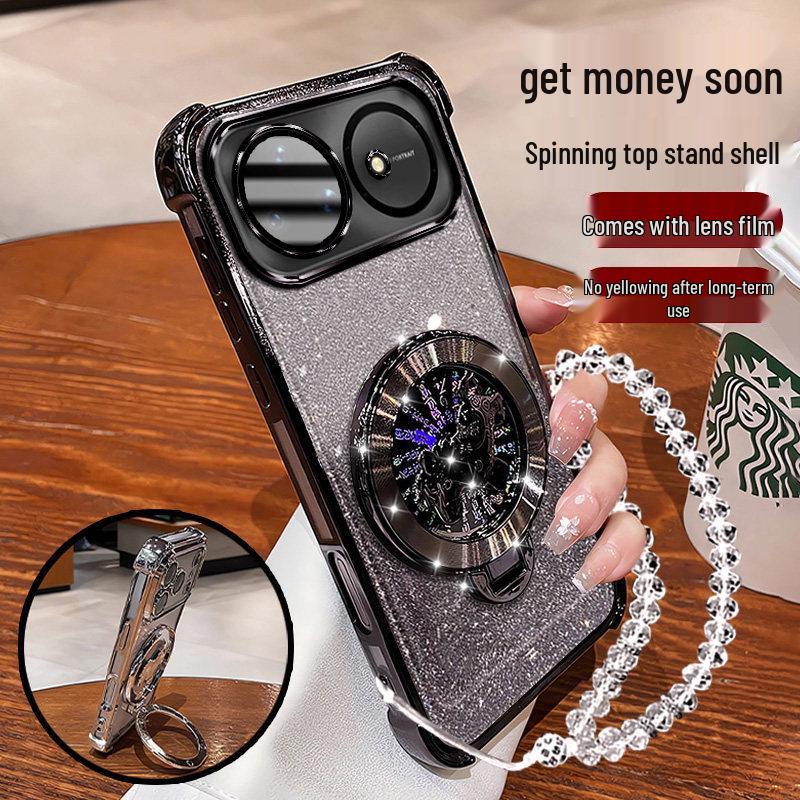 

Huawei Nova15 Ultra Magnetic Suction Phone Case with Fidget Spinner Stand - New Model Huawei Nova 11 Ultra