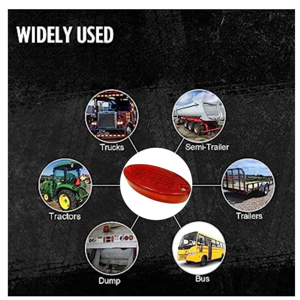 18PCS LED Marker Lights Trailer 24V Waterproof Red Chicken Side Marker Clearance Lights for Semi Trucks Freightliner Cargo – Universal Fit