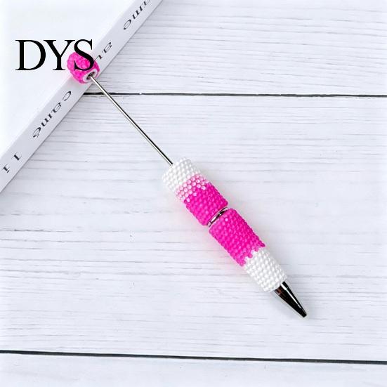 DIY Crafting Pens Beadable Pen, Colorful Fancy Beaded Ballpoint Decorative Gift for Students, Party Favors, Creative Office Supplies Giftable
