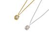 Japanese & Korean Minimalist Peanut Pearl Necklace: Gold/Silver Clavicle Chain with Children's Lock