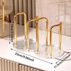 Elegant Cup Holder Stand For Disposable Tea Coffee Cup Modern European Portable Luxury Home Organizer With Extended Mug Display Rack And Storage Shelf