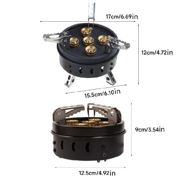 Camping Gas Stove 11000W Windproof Foldable Backpacking Gas Stove with Ignitions