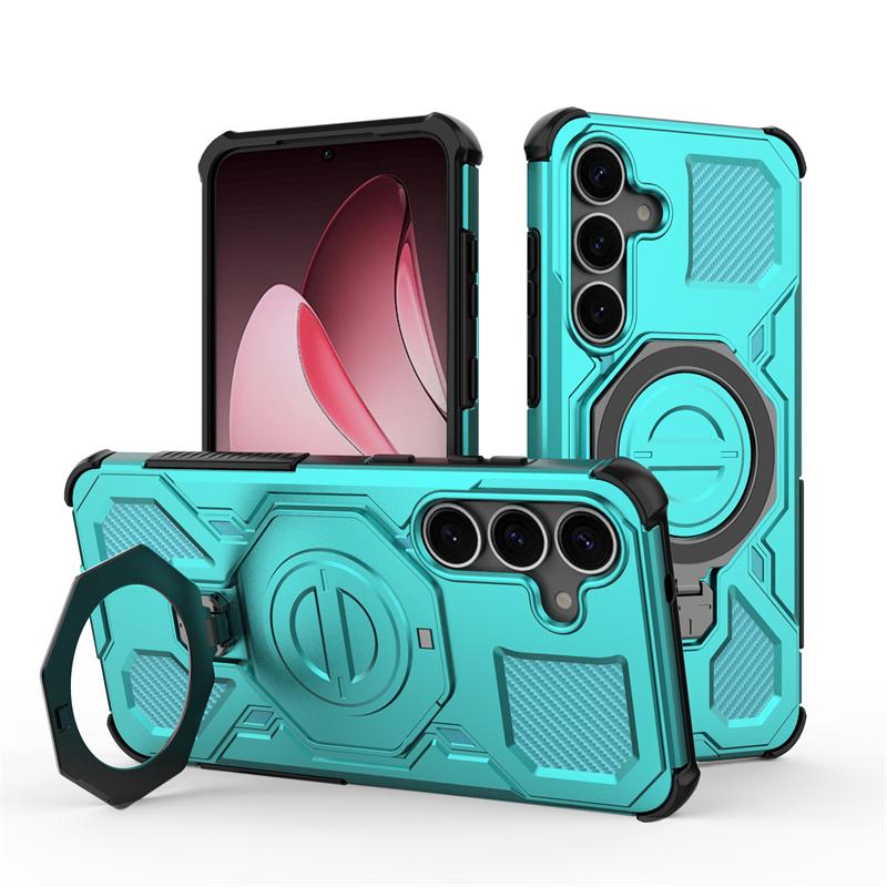 Magnetic Wireless Charge Cover For Samsung Galaxy S25 Ultra Phone Holder Case Samsung S25 Plus Cover For Samsung S25 Plus Case