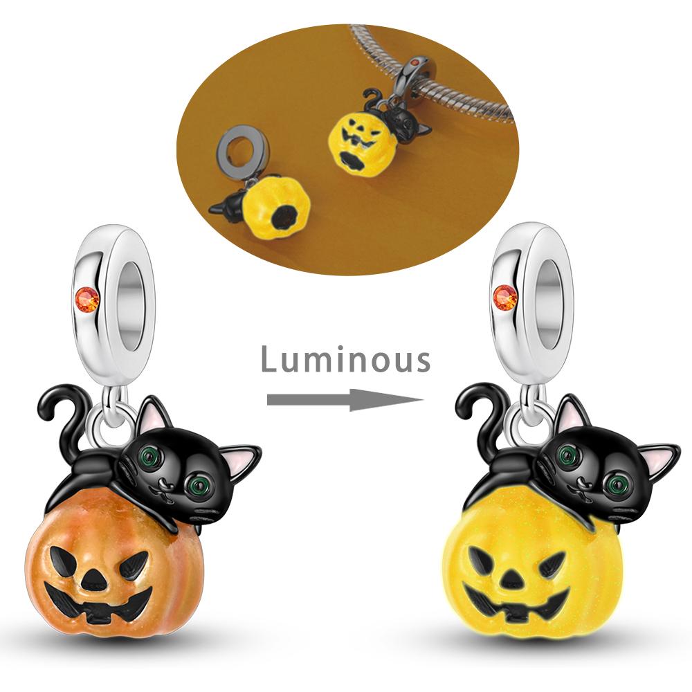 Black Series Charms Copper Cat High Heels Lipsticks Beads Fit Original Bracelet Diy Pendants Fashion Jewelry For Woman