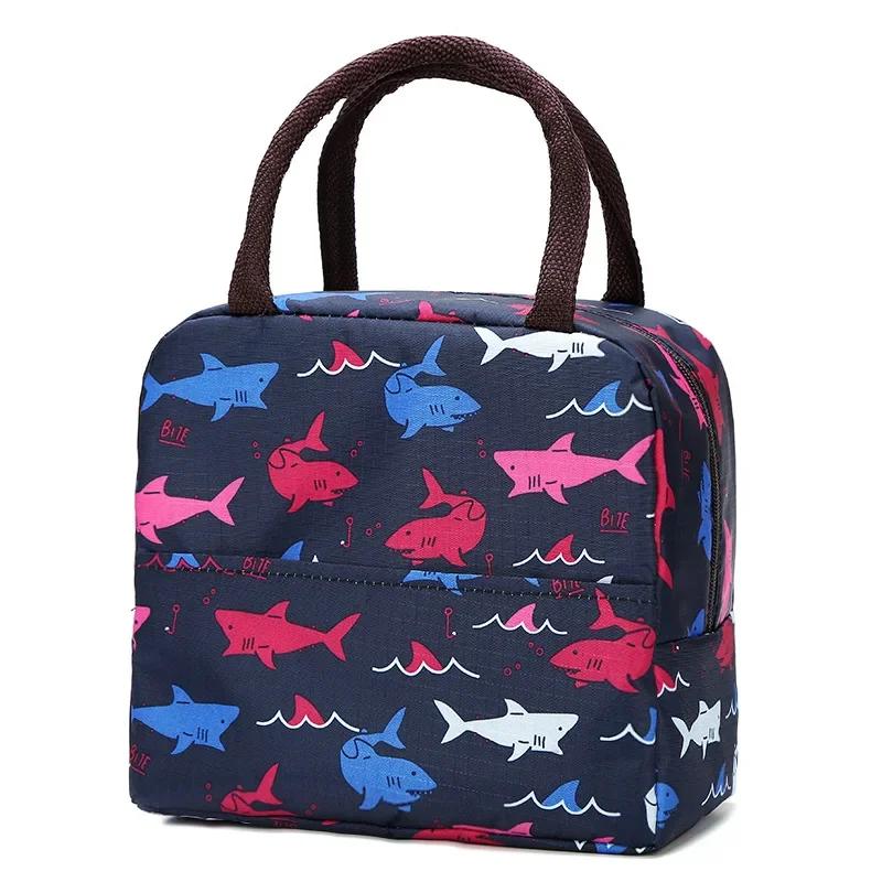 Portable Insulated Thermal Cooler Lunch Bag Box For Women Girls Kids Children Food Fresh Tote Cartoon Pouch