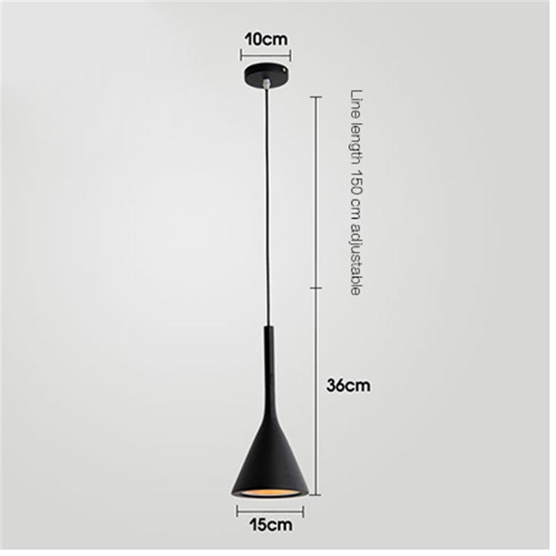 Nordic Wrought Iron Pendant Light - Modern Creative Single-Head Lamp for Restaurant, Bar, Bedroom, and Bedside.