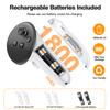 Nabíjecí dok pro Meta Quest 3S/Quest 3/Quest 2, magnetická nabíjecí stanice pro VR sluchátka a ovladač, s 2 dobíjecími bateriemi 1800 mAh