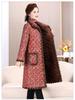 2025 Fashionable Mid-length Lapel Cotton Coat for Middle-aged & Elderly - Extra Thick & Warm for Comfort
