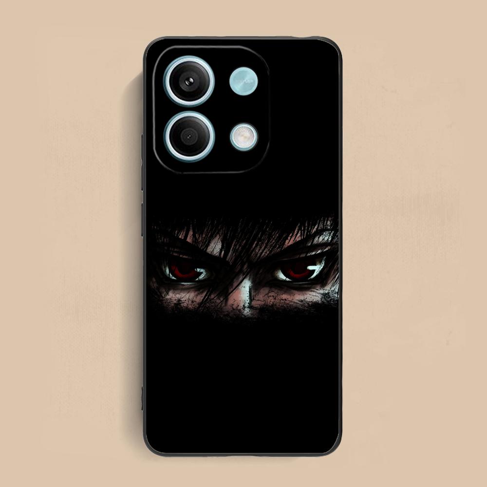 Anime Eyes Phone Case for Xiaomi Redmi 15 14 13 12 A5 3 2 1 C Plus 4G 5G Soft TPU Shockproof Cover