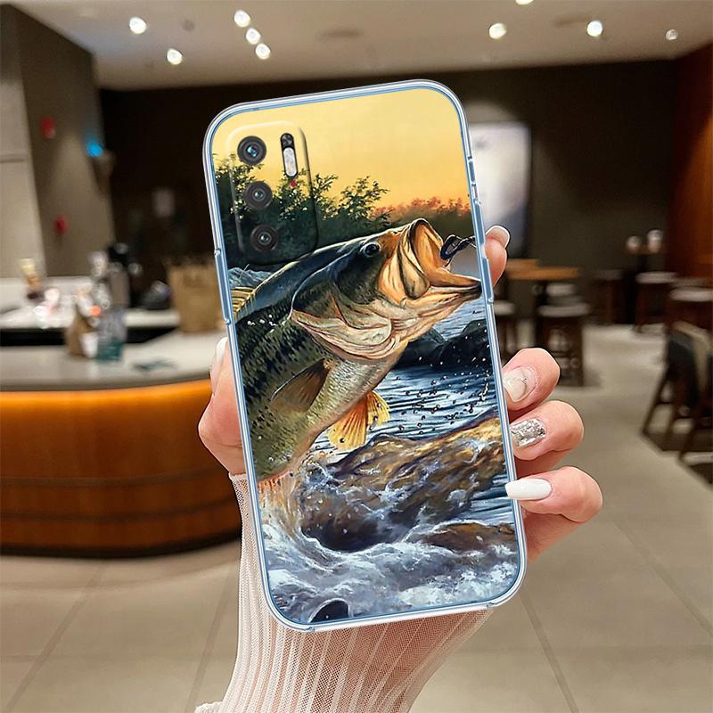 RE4 Angling Go Fishing Transparent Phone Case for Samsung Galaxy A04 A04S A14 A23 A34 A54 M23 M33 M52 M53