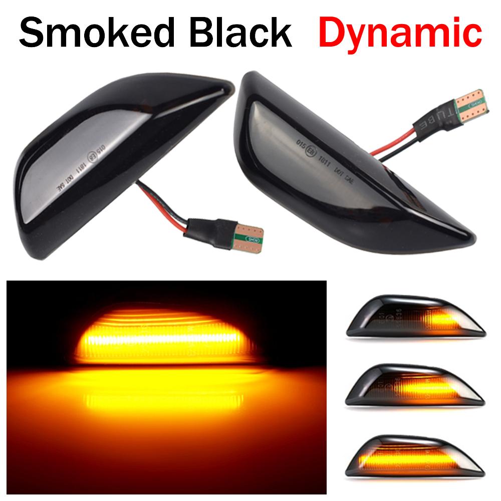 2Pcs Dynamic Led Side Marker Flowing Turn Signal Sequential Blinker Lamp Fit For Opel Mokka Mokka X Chevrolet Trax Buick Encore