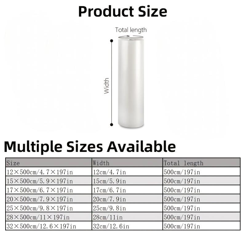 1Roll 12/20x500cm Textured Food Vacuum Storage Packaging Bags for Vacuum Sealer Meat Fruit Vegetable Sous Vide Cooking Bag