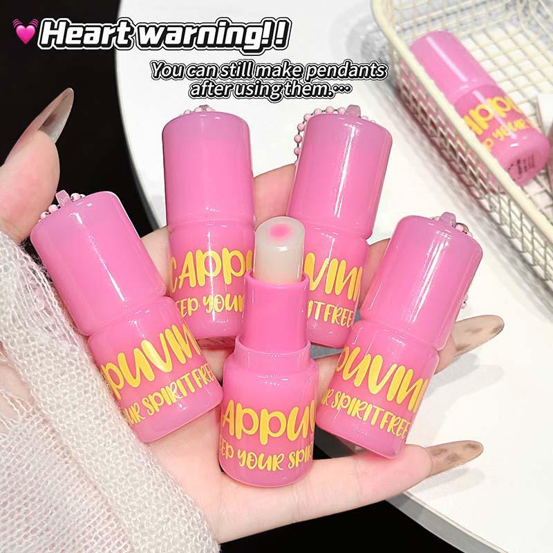 CAPPUVINI Fruit Scented Lipstick: Clear, Moisturizing, and Hydrating for Plump Lips.