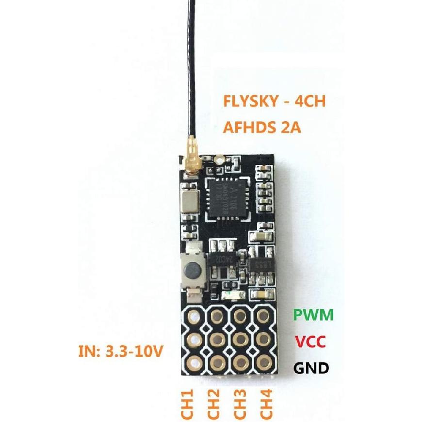 FEICHAO FS2A-4CH AFHDS 2A Mini Compatible Receiver PWM Output for Flysky I6 i6X i6S Controller
