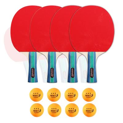 Bordtennisracketar med 3-stjärniga pingisbollar för utomhusspel inomhus