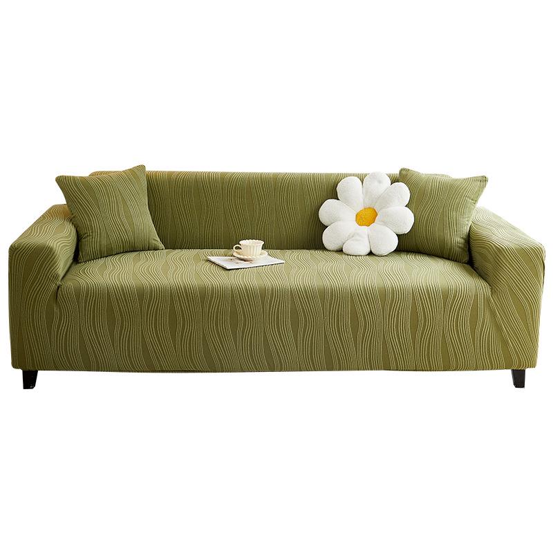 Capa de Sofá Jacquard Tricotada Universal 2025 – Antirriscos, Quatro Estações, Design de Uma Peça