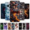 For TCL 605 T517D Case Cute Cartoon Painted Soft Silicone Cover for TCL 60 SE TCL605 60SE Luxury Shockproof Bumper Fundas Cases