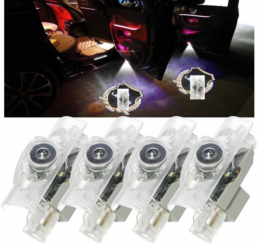 

Znylsq Проекционный лазерный логотип свет Подсветка двери Приветственный свет Лампа подсветки Комплект из 4 шт. для LS ES IS LX RX GS GX