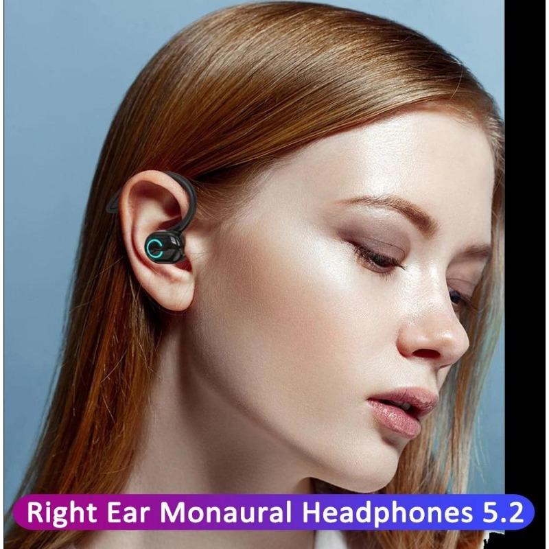 1SET S10 Wireless Business Headphone Ear Hook Bluetooth 5.2 Headset with Mic HIFI Stereo Voice Control Earphones Waterproof Noise Reduction