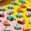 Random Mixed Style Cute Mini Eraser 20/40/100/200PCS Little Animal Fruit Cake Erasers Stationery Party Favors Carnival Gifts ZYF