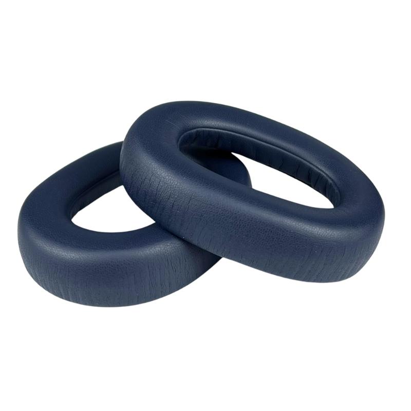 

Universal Fit Headsets Earpads Breathable Protein Leather Ear Cushions For Elite85h Headphones Long Wear Comfort темно-синий
