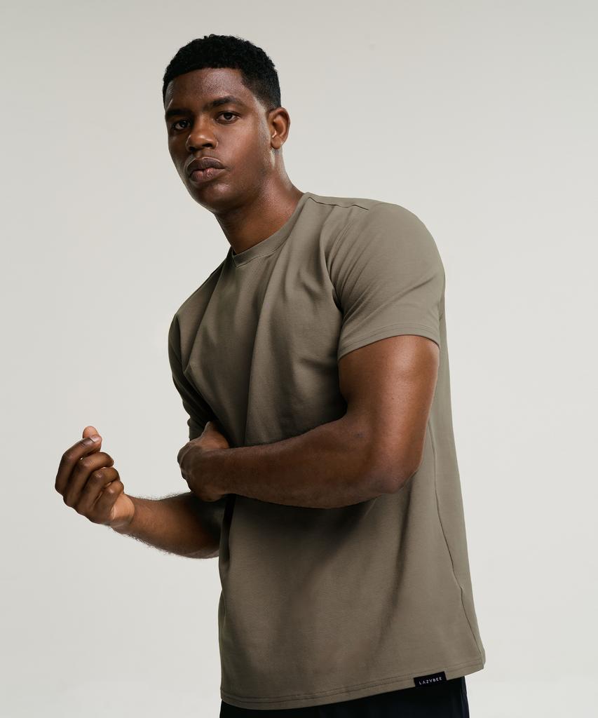 Leijibi [3Pack] Fresh Cotton Muscle Fit Short Sleeve T-Shirt (6 Colors) (Type A)
