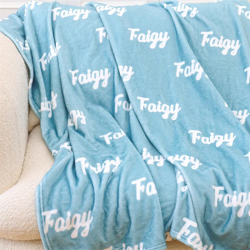 Custom Name Blanket, Personalized Name Blanket for Her, Personalized Blanket with Name, Birthday Gift Christmas, Personalized 75X100cm Baby size