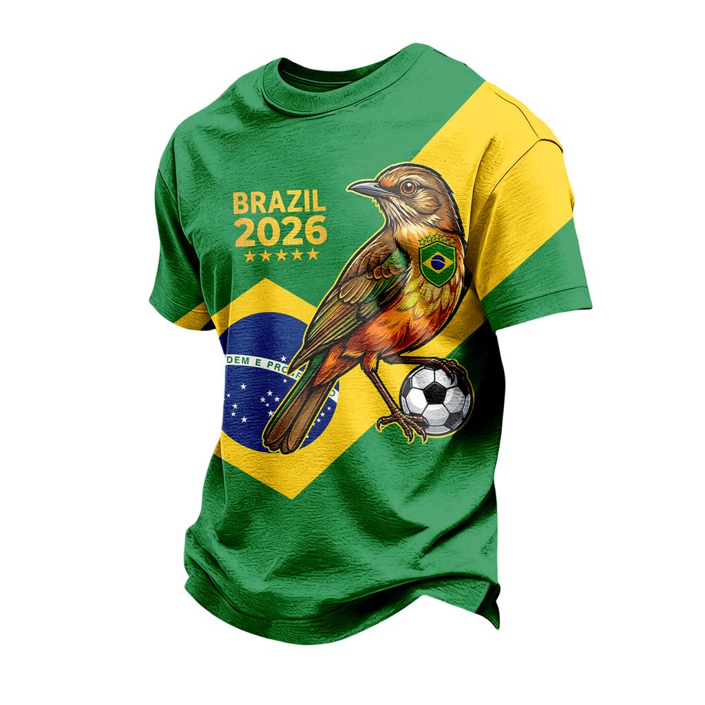 Men's Casual Short Sleeve T-Shirt Crew Neck Graphic Print Lightweight Comfortable Fit Soft Fabric