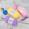Elastic Flat Thread T-Shirt Yarn 40M Crochet Carpets Yarn Skin-friendy Thick Crochet Yarn  Beginner