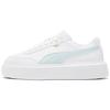 Oslo Maja Lightweight Durable Non-Slip Low-Top Skate Shoes Women Sneakers White Blue 374864-03