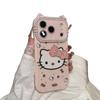 Cartoon Flash Diamond Bow Cat for iPhone17Pro Mobile Phone Case Apple 16promax Cute 15 New