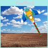 Weifang Hongyun Cartoon Pig Long Tail Glider Kite Glass Fiber Frame