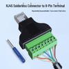 RJ45 to 8-Pin Terminal Network Cable Adapter