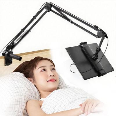 Tablet Stand Latest Model with Base and Cable Smartphone Stand for Foldable with Four Free Angle Desktop Portrait or Landscape Compatible with Inch