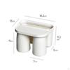 Toothbrush Cup Holder Organizer with Magnetic Punch Free