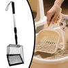 Litter Scooper Sifting Cat Litter Box Scooper Shovel Long Handle Poop Cleaning Sifter Shovel For Household Small Space Living