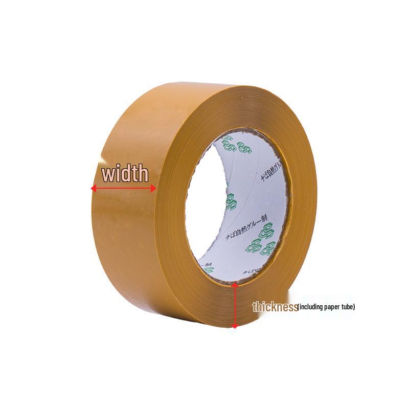 

Wide Transparent Tape Roll for Packaging and Sealing - Yellow Cloth Tape
