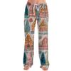 Women's Casual Fashion Christmas Printed Trousers Plush Casual Pants